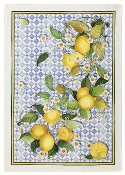 The stylish design of our Food Network™ Ancient Isle Lemons Kitchen Towel  2-pk.