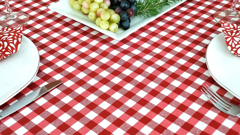 FRENCH BISTRO BLACK Acrylic Cotton Coated Tablecloths - French Oilcloth Indoor Outdoor Party French Traditional Style Plaid Fabric - Spill Proof Easy Wipe Off Laminated Urban Table Cover - Home Decoration Gifts