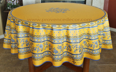 AVIGNON YELLOW Cotton French Provence Tablecloths - French Country Table Decor - Home Decor Gifts - Matching Napkins Available
Made with 100% high quality French printed cotton. 