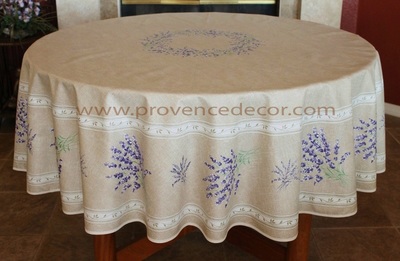 LAVENDER TAUPE Cotton French Provence Tablecloths - French Country Table Decor - Home Decor Gifts - Matching Napkins Available
Made with 100% high quality French printed cotton. 
