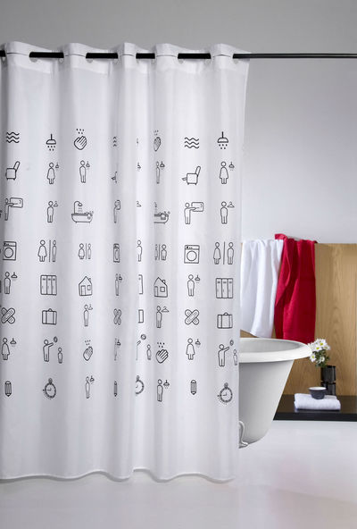 4Pcs Shower Curtain Set for Bathroom Rowan Fashion France